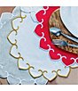 VIETRI Tessuti Round Placemats with Stitching, Set of 4, Color:Red - Image 2