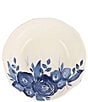 VIETRI Viva by VIETRI Blue Camellia Shallow Serving Bowl, Color:Blue - Image 2