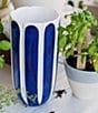 VIETRI Viva Garden Tulip Tall Cachepot, Color:Cobalt - Image 2