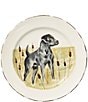 Color:Multi - Image 1 - Festive Fall Collection Wildlife Black Hunting Dog Dinner Plate