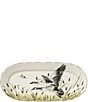 Color:Multi - Image 1 - Festive Fall Collection Wildlife Geese Small Oval Platter