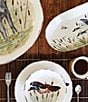 Color:Multi - Image 4 - Festive Fall Collection Wildlife Geese Small Oval Platter