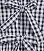 Vigoss Gingham Sleeveless Top, Color:Navy Combo - Image 4