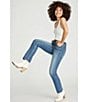 Color:Medium Wash - Image 4 - High Rise Straight Jeans