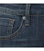 Color:Dark Wash - Image 4 - Mid Rise Whiskered Bootcut Jeans