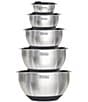 Color:Black - Image 1 - 10-Piece Stainless Steel Mixing Bowl Set with Lids