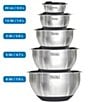 Color:Black - Image 2 - 10-Piece Stainless Steel Mixing Bowl Set with Lids