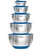 Color:Blue - Image 1 - 10-Piece Stainless Steel Mixing Bowl Set with Lids