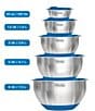 Color:Blue - Image 2 - 10-Piece Stainless Steel Mixing Bowl Set with Lids