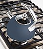 Color:Blue - Image 3 - 2.6 Qt Stainless Steel Whistling Kettle w/ 3-Ply Base