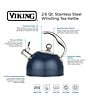 Color:Blue - Image 4 - 2.6 Qt Stainless Steel Whistling Kettle w/ 3-Ply Base
