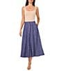 Vince Camuto A-Line Midi Skirt, Color:Cool Waters - Image 3