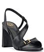 Color:Black - Image 1 - Adesie Leather Dress Sandals