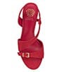 Color:Glamour Red - Image 5 - Adesie Suede Dress Sandals