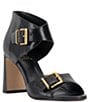 Color:Black - Image 1 - Alinah Leather Buckle Sandals