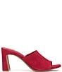 Color:Glamour Red - Image 2 - Alyysa Suede Slide Sandals