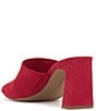 Color:Glamour Red - Image 4 - Alyysa Suede Slide Sandals