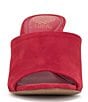 Color:Glamour Red - Image 5 - Alyysa Suede Slide Sandals