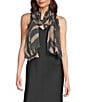 Vince Camuto Animal Stripe Scarf Wrap, Color:Brown - Image 1