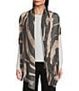 Vince Camuto Animal Stripe Scarf Wrap, Color:Brown - Image 3