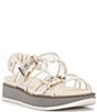 Color:Clear - Image 1 - Anivay Clear Platform Buckle Sandals