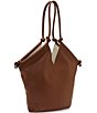 Color:Cocoa Biscuit - Image 4 - Arjay Leather Top Handle Tote Bag