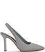 Color:Faint Fog - Image 2 - Baneet Quilted Leather Slingback Pointed Toe Pumps