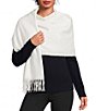 Vince Camuto Box Check Weave Solid Feather Soft Scarf Wrap - Image 1