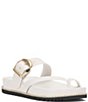 Vince Camuto Camilo Leather Toe Loop Buckle Band Slides - Image 1