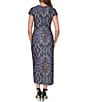 Vince Camuto Cap Sleeve Printed Midi Dress - Image 2