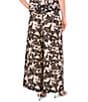 Vince Camuto Coordinating Floral Print Drawstring Wide Leg Pants, Color:Rich Black - Image 2
