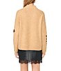 Vince Camuto Cozy Knit Lace Applique Mock Neck Sweater - Image 2