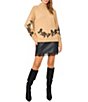 Vince Camuto Cozy Knit Lace Applique Mock Neck Sweater - Image 3