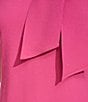 Color:Rose - Image 3 - Crepe Halter Tie Neck Sleeveless Shift Mini Dress