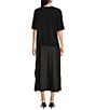 Vince Camuto Crew Neckline Short Sleeve Sweater 2 Piece Slip Dress - Image 2