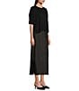Vince Camuto Crew Neckline Short Sleeve Sweater 2 Piece Slip Dress - Image 3