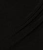 Color:Rich Black - Image 5 - Cross V-Neck Cap Sleeve Textured Knit Top