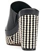 Color:Black - Image 4 - Danvy Leather Wedge Sandals