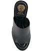 Color:Black - Image 6 - Danvy Leather Wedge Sandals
