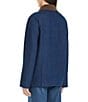 Vince Camuto Denim Corduroy Point Collar Snap Front Barn Style Jacket - Image 2