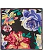 Vince Camuto Exploded Blooms Floral Print Square Scarf, Color:Black Multi - Image 2