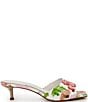 Color:Floret Garden - Image 2 - Faiza Patent Leather Floral Kitten Heel Sandals