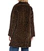 Vince Camuto Faux Fur Leopard Print Dramatic Notch Collar Coat, Color:Leopard - Image 3