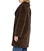Vince Camuto Faux Fur Leopard Print Dramatic Notch Collar Coat, Color:Leopard - Image 4