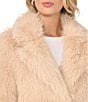 Vince Camuto Faux Fur Notch Collar Long Jacket - Image 6