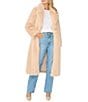 Vince Camuto Faux Fur Notch Collar Long Jacket - Image 1
