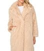 Vince Camuto Faux Fur Notch Collar Long Jacket - Image 4