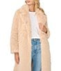 Vince Camuto Faux Fur Notch Collar Long Jacket - Image 5