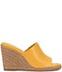 Color:Golden Sun - Image 2 - Fayla Leather Dress Espadrille Wedge Sandals
