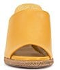 Color:Golden Sun - Image 5 - Fayla Leather Dress Espadrille Wedge Sandals